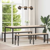 vidaXL bancă natural 160 x 35 x 45 cm Lemn de pin masiv 892775