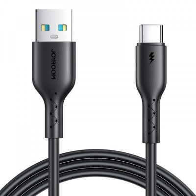 Cablu transfer date si incarcare Joyroom A26-AC3 USB-A - USB-C 3A 1m, Negru foto