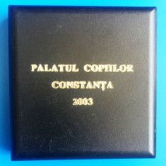 CUTIE PENTRU MEDALIA " PALATUL COPIILOR CONSTANTA 2003"