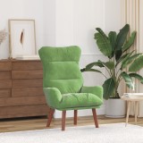 vidaXL Fotoliu relaxant din velur verde deschis