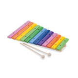 Cumpara ieftin New classic toys - Xilofon lemn, 12 note colorate