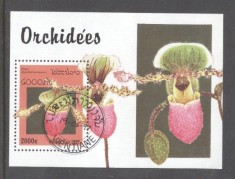 Laos 1997 Orchids perf. sheet Mi.B161 used TA.069 foto