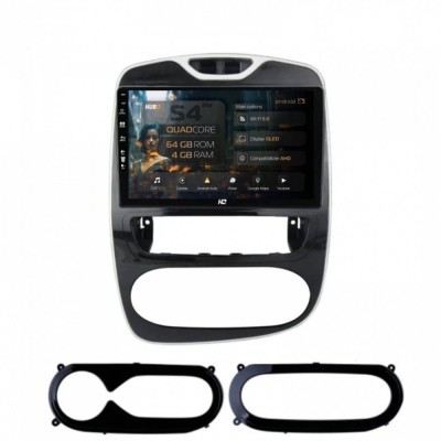 Navigatie Renault Clio IV (2016-2019) 4GB RAM Android 13 Quadcore DSP GPS Wi-FI Carplay Android Auto USB Bluetooth Waze Touchscreen 9 Inch foto