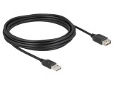 Cablu USB 2.0 A priză dublă și mufă bilaterală 5m, aurit