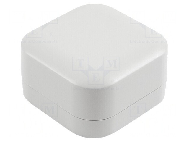 Carcasă universală ABS gri deschis IP66 80x80x45mm