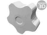Buton de Reglare 50mm M10 25mm H32mm