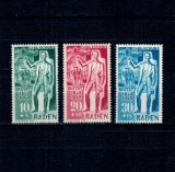 Baden (ocupatia aliata) 1949 - Aniversarea revoluției conduse de Carl Schulz, istorie, serie nestampilata cu sarniere
