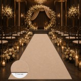 Cumpara ieftin Mocheta Evenimente Belgia PLAT BEIGE, Latime 2m, Grosime 1mm, BEJ, Marime 100 x 300 cm, Antialergic, Polipropilena, Prezentari, Intalniri oficiale, Te