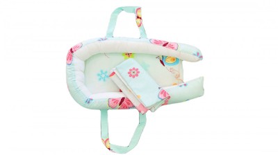 Baby Nest Somnart: Cosulet bebelusi + Salteluta 42x84x2 cm + Paturica 70x70 cm model Fluturi Relax KipRoom foto