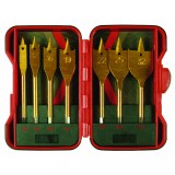 Set burghie plate pentru lemn Raider, 10-32 mm, 7 piese