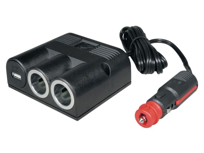 Dublă priză auto cu USB A 3A