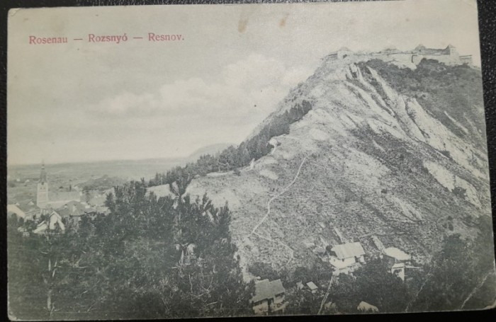 Carte postala, Rasnov, perioada interbelica