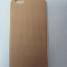 Husa Telefon Silicon Apple iPhone 6+ 6s+ Gold Leather