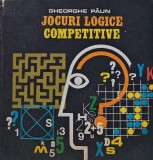 Jocuri logice competitive Gheorghe Paun 1990 carte coperta cartonata literatura autori straini