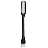 Cumpara ieftin Lampa USB flexibila reglabila, iluminare LED alba, consum redus 1.5W, compatibila laptop, masina si power bank, negru