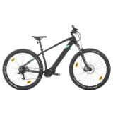 Bicicleta electrica Sprint E-MTB Pulse 29 Negru Mat/Turcuaz - 480mm(L) Ultimate FactoryBikes