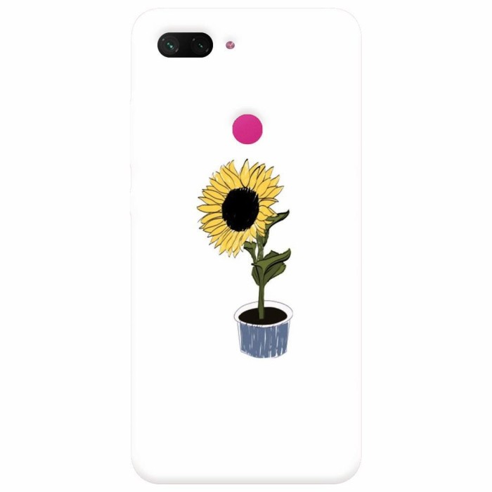 Husa silicon pentru Xiaomi Mi 8 Lite, Sun Flower