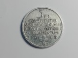 Moneda argint 5 franci 1948 Elvetia #18002