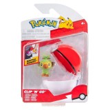 Figurina in bila Clip N Go Pokemon S2, Grookey si Poke Ball