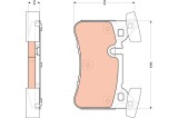 TRW GDB1856 set placute frana,frana disc