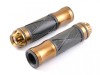 Set Mansoane Ghidon Moto Aluminiu Maro Cauciuc Revo, D.int. 22mm, L 135mm