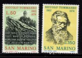 San Marino 1974 - Nicolo Tomasseo 2v.neuzat,serie completa,perfecta stare(Z), Nestampilat