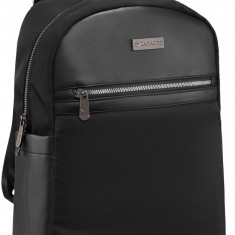 Rucsac urban dama, Zagatto, Negru, Fermoar dublu, 35x27x15 cm, NERO, ZG845