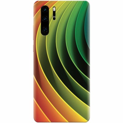 Husa silicon pentru Huawei P30 Pro, 3D Multicolor Abstract Lines foto