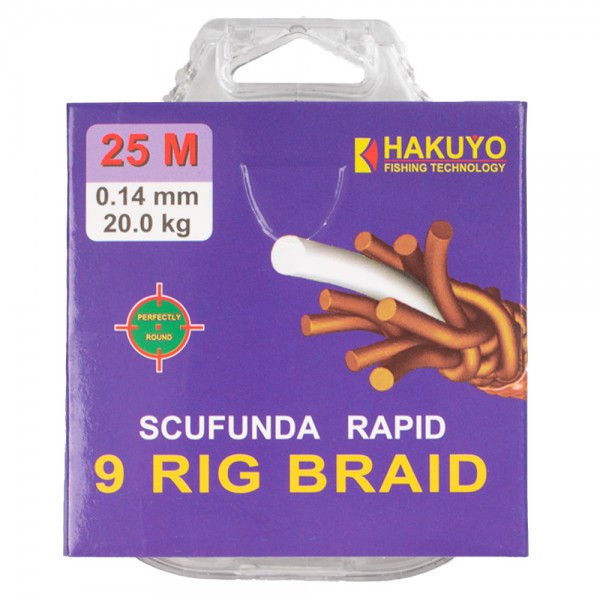 Fir textil 9 BRAID Hakuyo, lungime 25m, diametru 0.18 mm