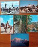 ''CARTI-POSTALE-ilustrate-Circulate''-din tari exotice- ''ETIOPIA, GABON,,ALGERIA,SENEGAL,KENIA.,NEPA''-6 C,P-Toate dif.-Vezi-Scan