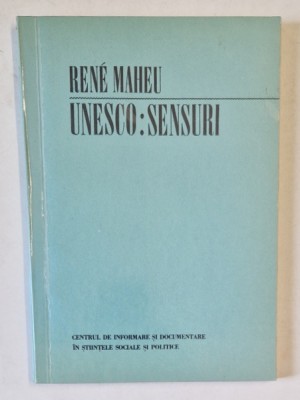 UNESCO , SENSURI de RENE MAHEU , ANII &amp;#039;70 foto