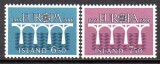 ISLANDA 1984, EUROPA CEPT, serie neuzata, MNH