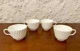 4 CESTI DIN PORTELAN ENGLEZESC- MARCAJ AYNSLEY BONE CHINA D8,8CM