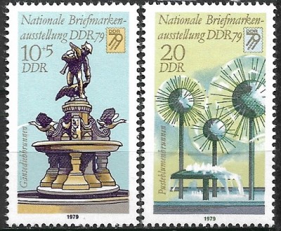 B0570 - Germania DDR 1979 - Expozitia filatelica 2v,neuzat,perfecta stare foto