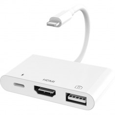 Adaptor 3 in 1 de la Lightning la HDMI, USB, Lightning foto