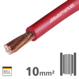 XSK10-RED Cablu de alimentare monofilar rosu Ampire de 10mm2 (7AWG), cupru, rola 35m