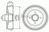 Tambur frana RENAULT MODUS / GRAND MODUS (F/JP0) (2004 - 2016) BOSCH 0 986 477 205