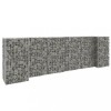 VidaXL Jardinieră gabion &icirc;n formă de H, 260 x 40 x 80 cm, s&acirc;rmă oțel 145660