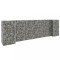 vidaXL Jardinieră gabion &icirc;n formă de H, 260 x 40 x 80 cm, s&acirc;rmă oțel 145660
