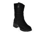 Cumpara ieftin Ghete FLAVIA PASSINI negre, FC90006, din piele intoarsa