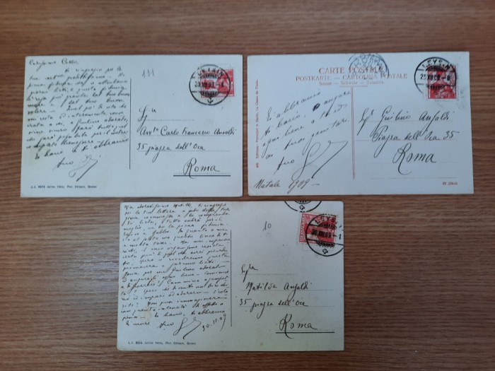 LOT 3 CARTI POSTALE (ANTERIOR 1909) ELVETIA &ndash; &rdquo;BONNE ANNEE&rdquo;