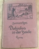 CRT1DE Carte veche Germana - Dahinten in der Haide &ndash; Acolo, &icirc;n depărtare, pe c&acirc;mpie (sau Acolo, &icirc;n landă)