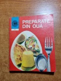 carte de bucate - preparate din oua - din anul 1973