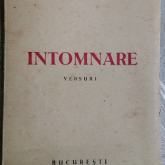L. T. BOGA: INTOMNARE (VERSURI/BUCURESTI 1947/DEDICATIE PT PROF. ALEXANDRU PIRU)