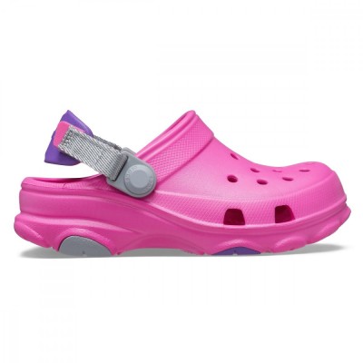 Saboți Crocs Kids&amp;#039; Classic All-Terrain Clog Roz - Electric Pink foto