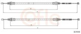 Cablu frana de parcare Smart Cabrio, City, Crossblade, Fortwo, Fortwo Cabrio, Roadster, Roadster Cupe Motor 0.6, parte montare spate stanga, spate
