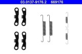 Set accesorii saboti frana parcare Volvo 850, C70 I, S70, V70 I Motor 2.0, 2.0 T, 2.0 Turbo, 2.3, 2.3 AWD, 2.3 T-5, 2.3 Turbo, 2.4, 2.4 AWD, 2.4