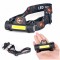 Lanterna frontala cu LED, reincarcabila, USB, Accesorii incluse