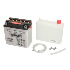 Acumulator Acid/Incarcare uscata cu acid/Pornire (vinzari limitate catre consumatori) 4 RIDE 12V 9Ah 85A R+ Cu intretinere electrolit inclus 138x77x14