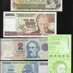 Set #55 15 bancnote de colectie (cele din imagini)
